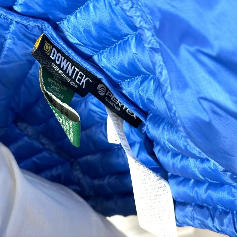 L.L.BEAN jacket women’s ultralight 850 DOWN HOODED SWEATER JACKET BLUE zip M